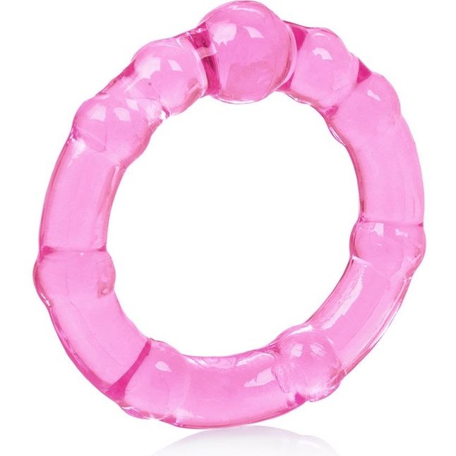 Набор из трех розовых колец разного размера Island Rings - Rings!. Фотография 5.