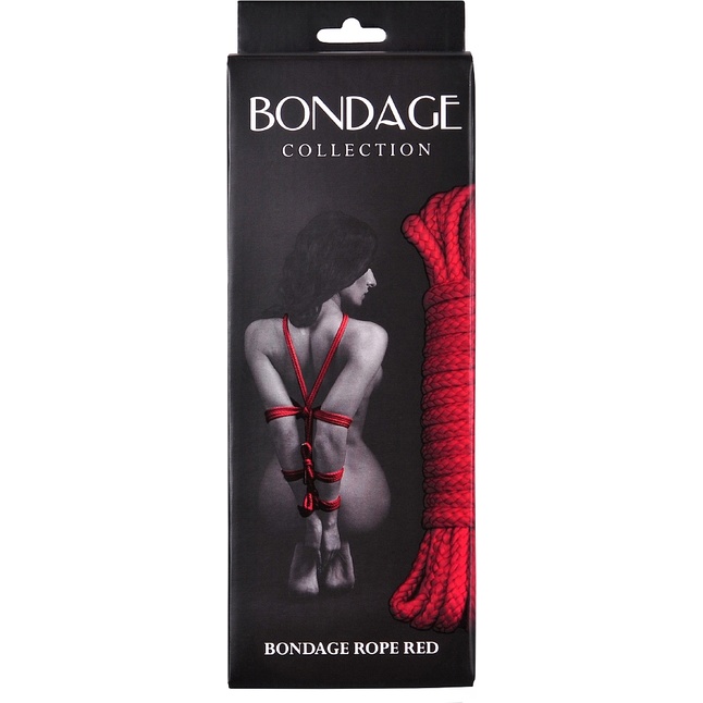 Красная веревка Bondage Collection Red - 9 м - Bondage Collection. Фотография 3.