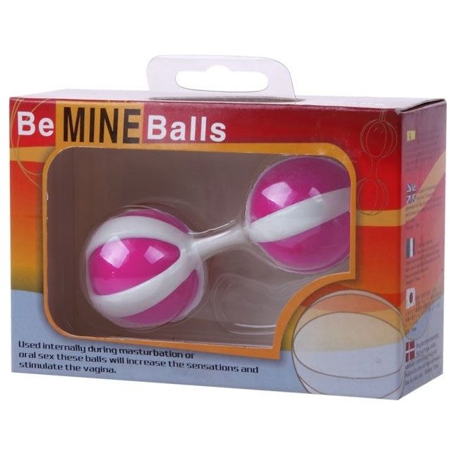 Розовые вагинальные шарики на мягкой сцепке BE MINI BALLS. Фотография 2.