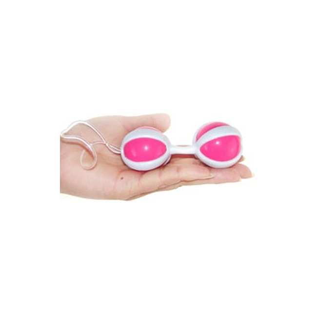 Розовые вагинальные шарики на мягкой сцепке BE MINI BALLS. Фотография 3.