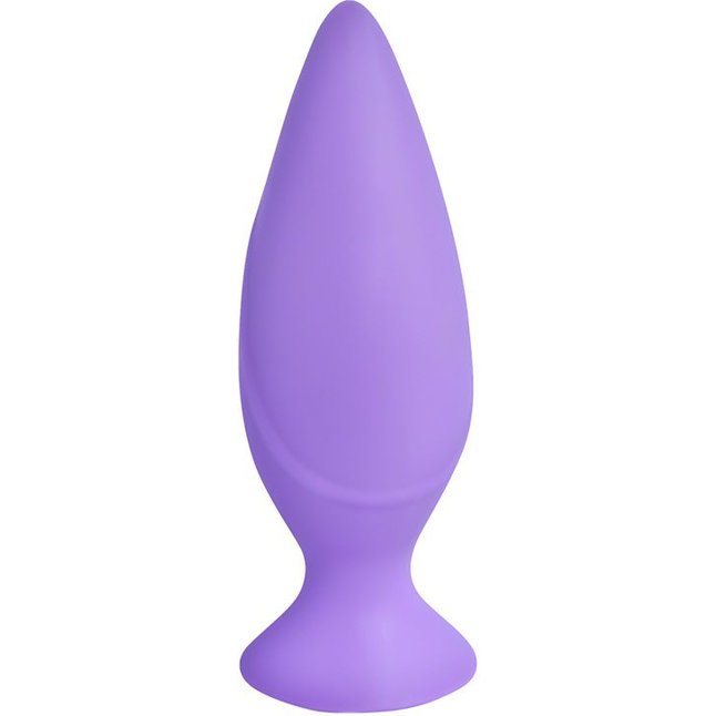 Фиолетовая анальная силиконовая пробка Mojo - 11 см - Mojo