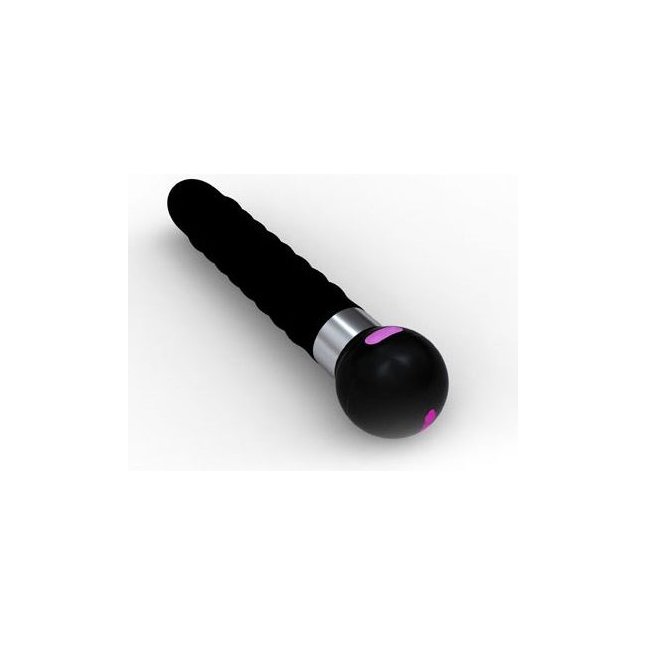 Чёрный волнообразный вибромассажёр Touch - 20,5 см. Фотография 2.