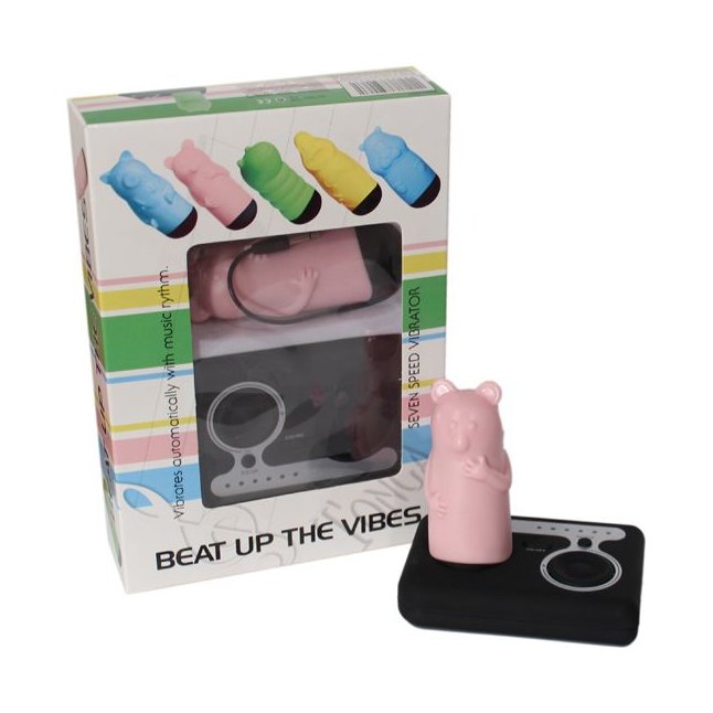 Розовый вибростимулятор Beat Up Vibes. Фотография 2.