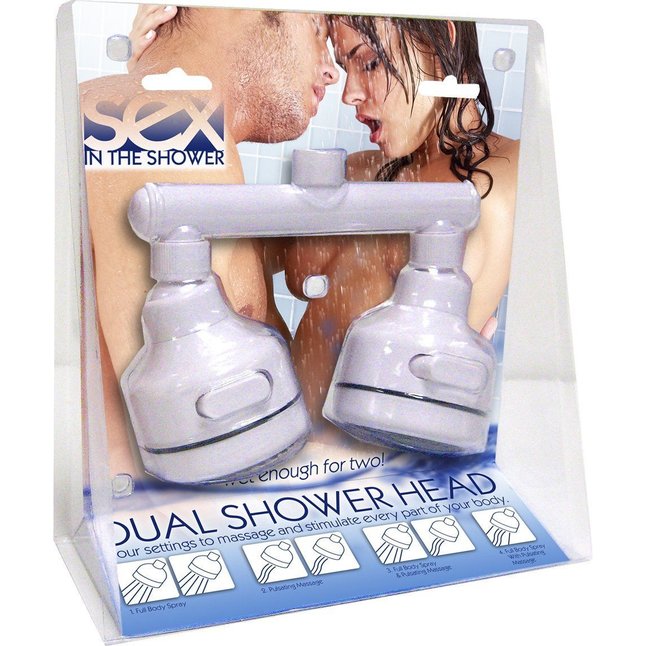 Насадка для душа с двумя лейками - Sex in the shower. Фотография 3.