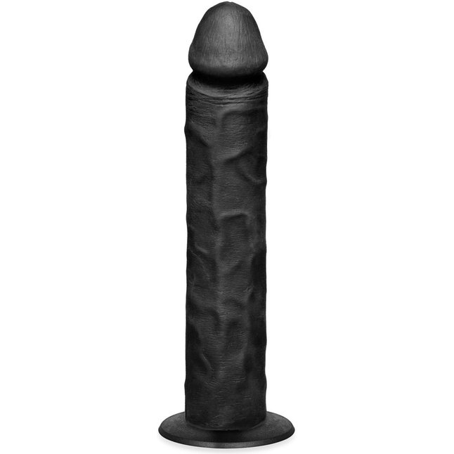 Черный фаллоимитатор на присоске - 27 см - TitanMen