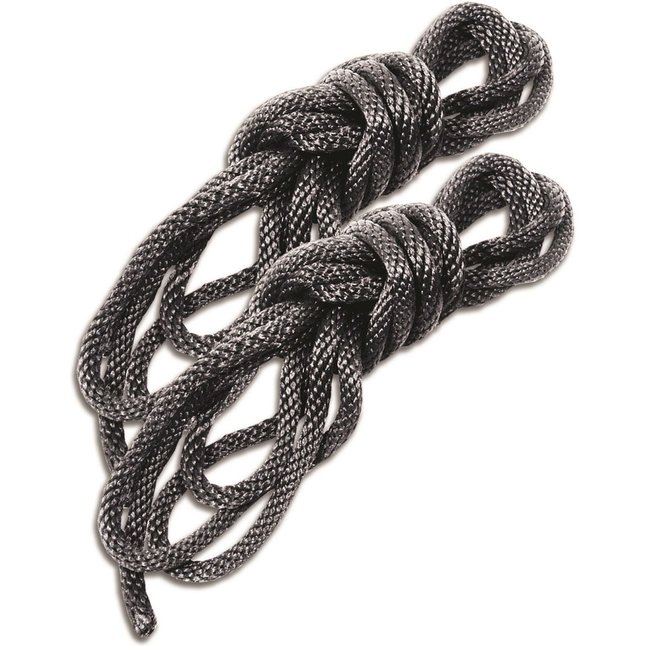 Набор Silky Rope Kit: 2 чёрные верёвки для шибари - Sex   Mischief