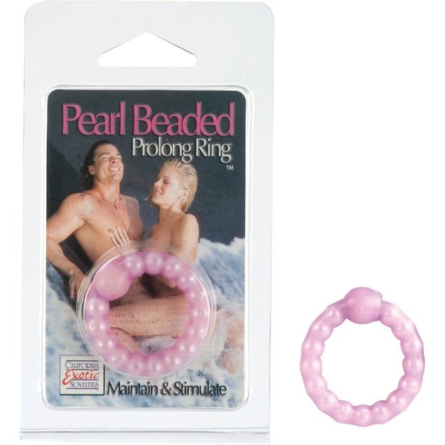 Фиолетовое эрекционное кольцо Pearl Beaded - Rings!. Фотография 2.