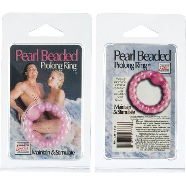 Фиолетовое эрекционное кольцо Pearl Beaded - Rings!. Фотография 3.