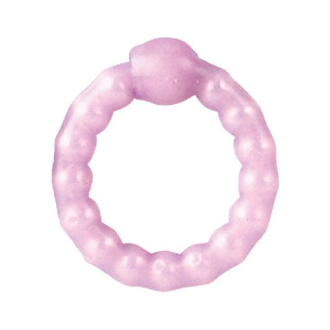 Фиолетовое эрекционное кольцо Pearl Beaded - Rings!