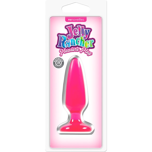 Малая розовая анальная пробка Jelly Rancher Pleasure Plug Small - 10,2 см - Jelly Rancher. Фотография 2.