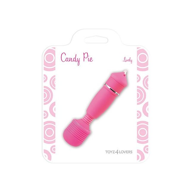 Розовый вибромассажер CANDY PIE LIVELY - Candy Pie. Фотография 2.