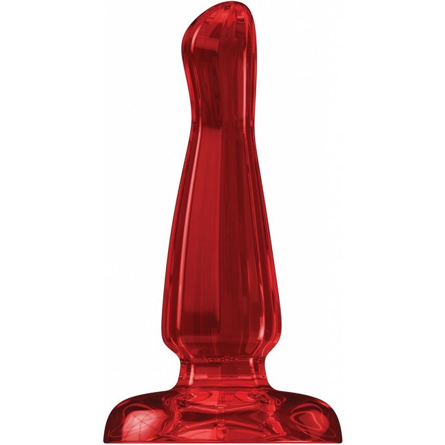 Красный анальный стимулятор Bottom Line 6 Model 3 Acrylic Red - 15,5 см - Bottom Line