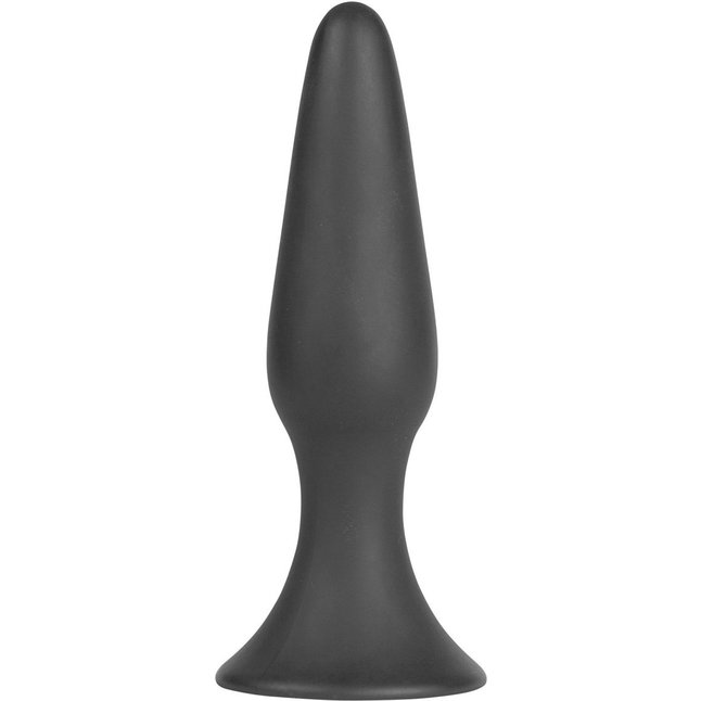 Чёрная анальная пробка Silky Buttplug Big Black - 16 см - Shots Toys
