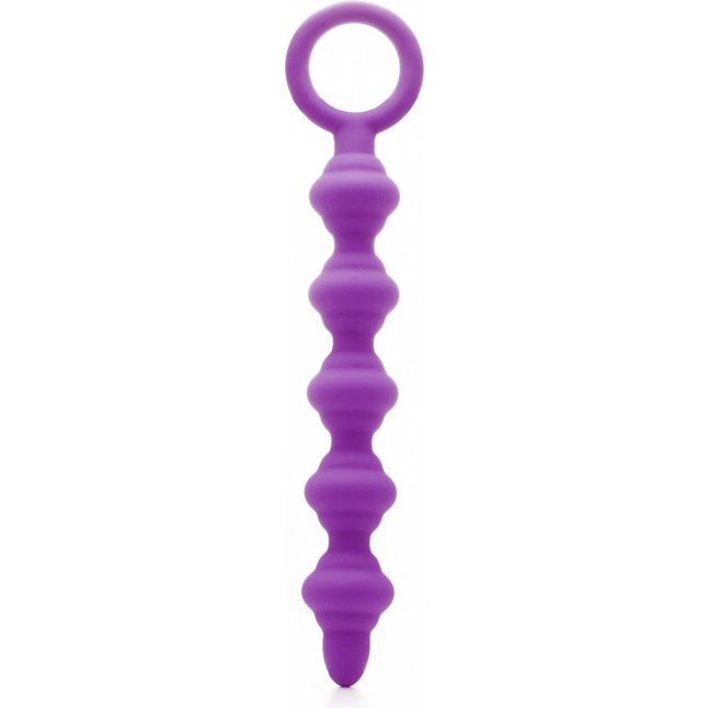 Фиолетовая анальная цепочка Wrick Purple - 18 см - Shots Toys