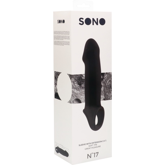 Чёрная насадка на пенис SONO №17 - Sono. Фотография 7.