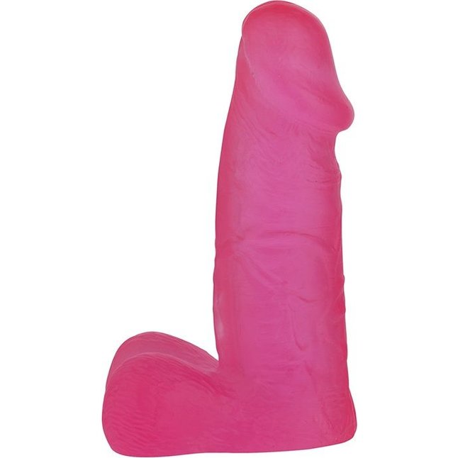 Розовый фаллоимитатор с мошонкой XSKIN 5 PVC DONG - 13 см - X-Skin
