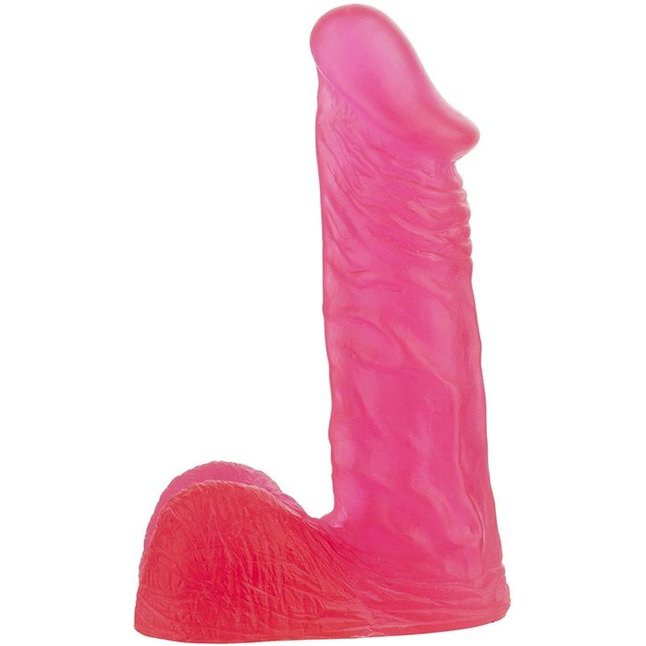 Розовый гелевый фаллоимитатор XSKIN 6 PVC DONG - 15 см - X-Skin