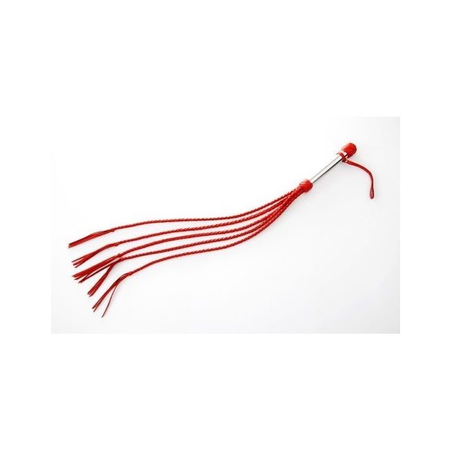 Красная пятихвостая плеть - 70 см - BDSM accessories