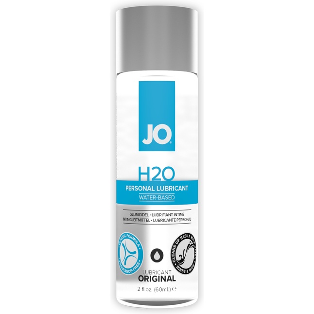 Нейтральный лубрикант на водной основе JO Personal Lubricant H2O - 60 мл - JO H2O Classic