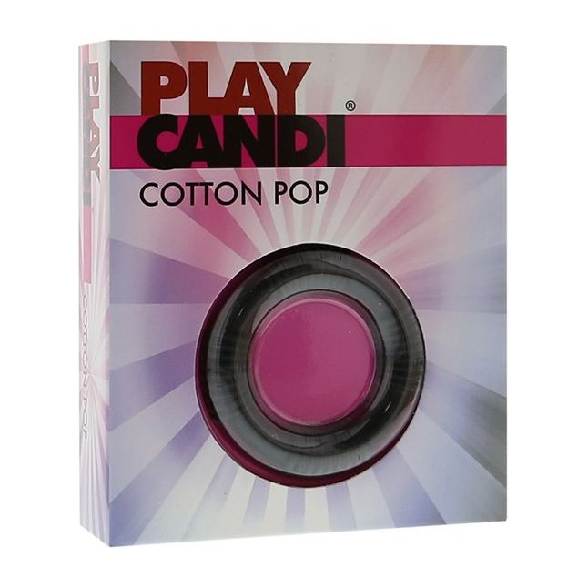 Чёрное эрекционное кольцо PLAY CANDI COTTON POP BLACK - Play Candi. Фотография 2.