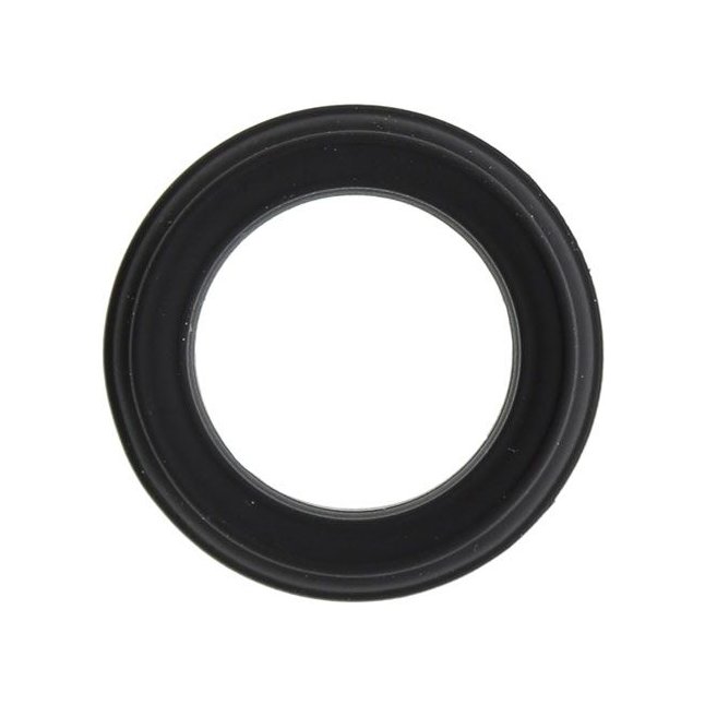 Чёрное силиконовое эрекционное кольцо PLAY CANDI MALLOW POP BLACK - Play Candi
