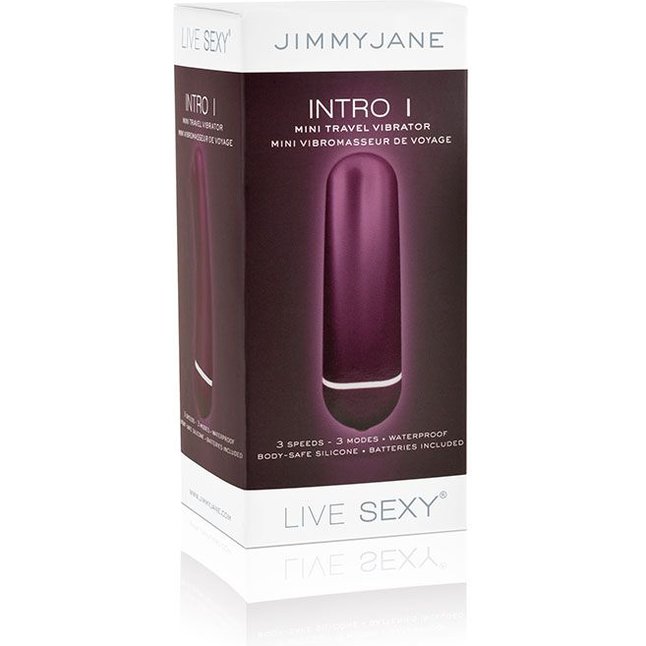 Фиолетовый вибромассажер Intro 1 Purple - 9,5 см