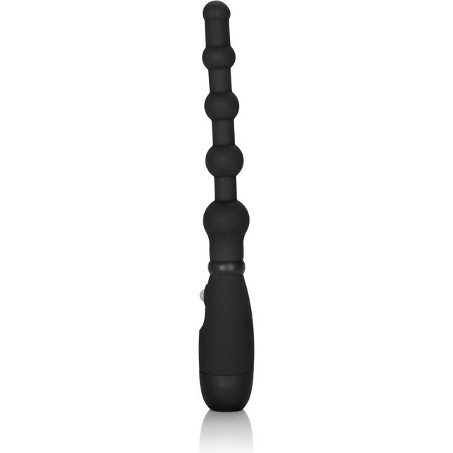 Черная анальная цепочка с вибрацией Booty Call Booty Flexer - 14,5 см - Booty Call