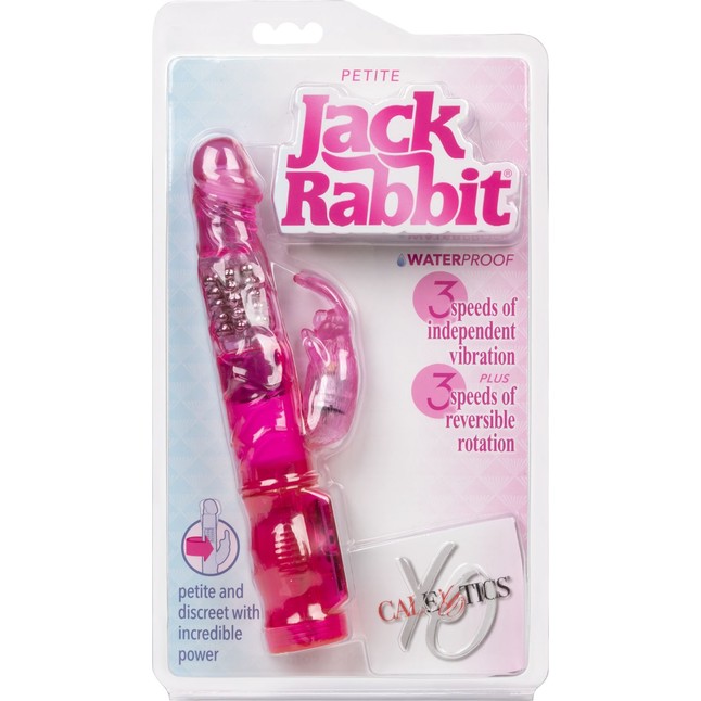 Розовый вибромассажер Petite Jack Rabbit - 24 см - Jack Rabbits. Фотография 12.