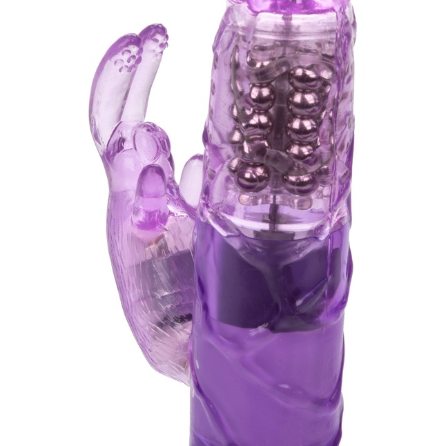 Фиолетовый вибромассажер Petite Jack Rabbit - 24 см - Jack Rabbits. Фотография 4.