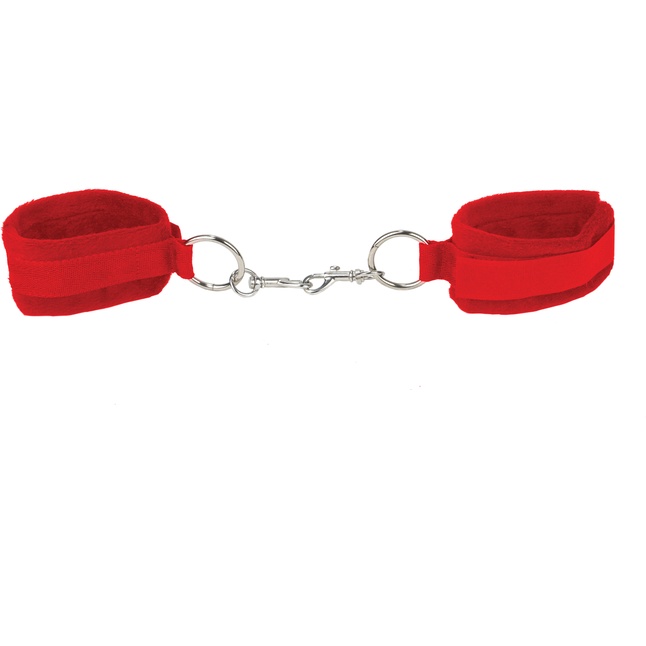 Красные наручники Velcro Cuffs Red - Ouch!