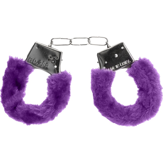 Пушистые фиолетовые наручники OUCH! Purple - Ouch!