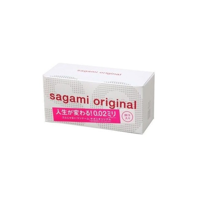 Ультратонкие презервативы Sagami Original 0.02 - 20 шт - Sagami Original
