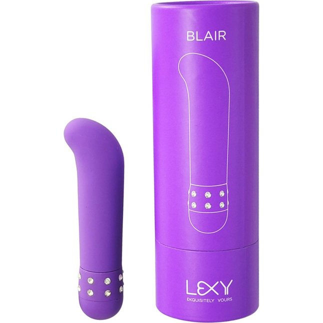 Фиолетовый вибратор Blair - 12,5 см. Фотография 2.