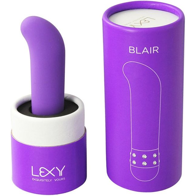 Фиолетовый вибратор Blair - 12,5 см. Фотография 3.