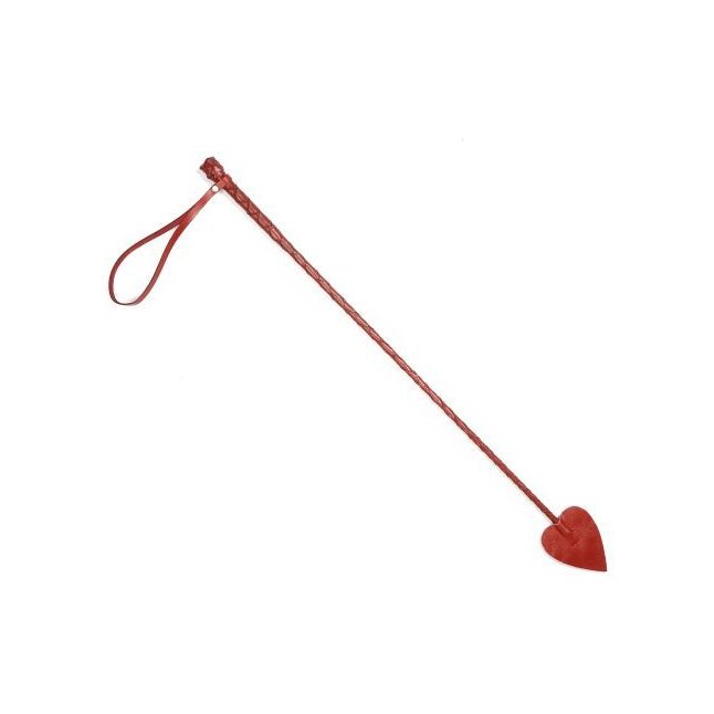 Красный кожаный стек с наконечником-стрелой - 70 см - BDSM accessories
