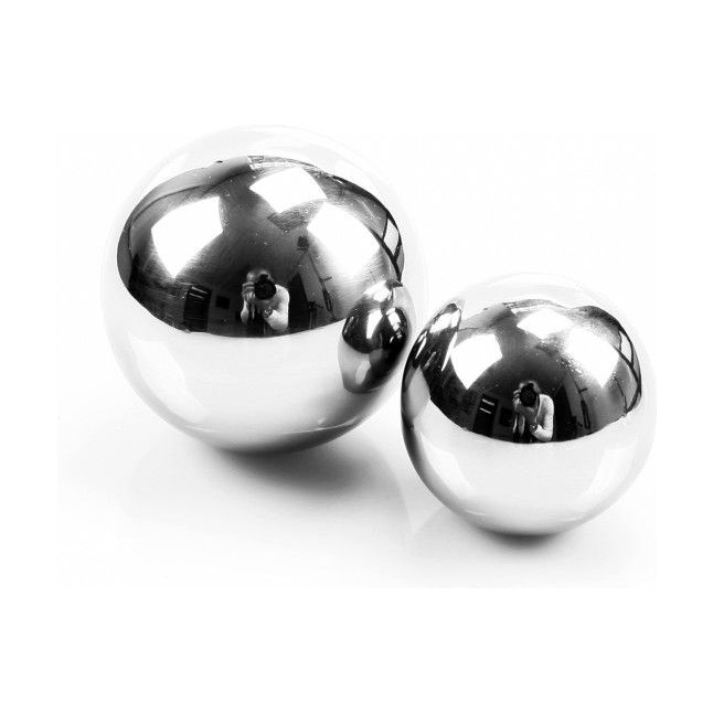 Тяжелый вагинальный шарик из металла без сцепки диаметром 4 см - Kiotos Triune Steel