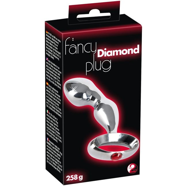 Анальный стимулятор из металла Fancy Diamond Plug - 12 см - You2Toys. Фотография 4.