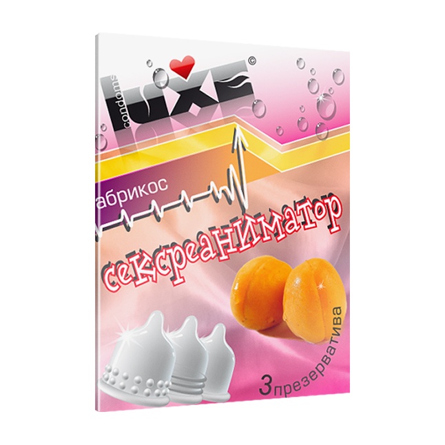 Презервативы Luxe Сексреаниматор с ароматом абрикоса - 3 шт - Luxe с ароматом №3