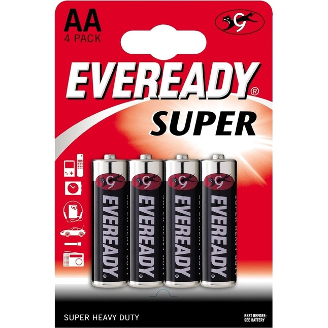 Батарейки EVEREADY SUPER R6 типа AA - 4 шт