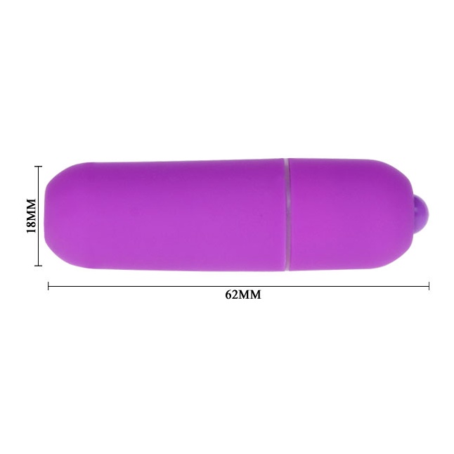 Фиолетовая вибропуля с 10 режимами вибрации. Фотография 4.