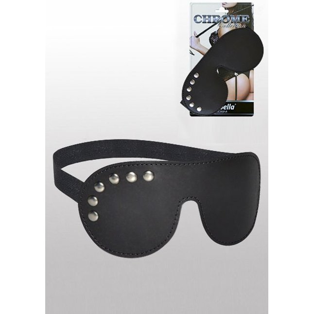 Кожаная маска Sitabella Chrome Collection - BDSM accessories