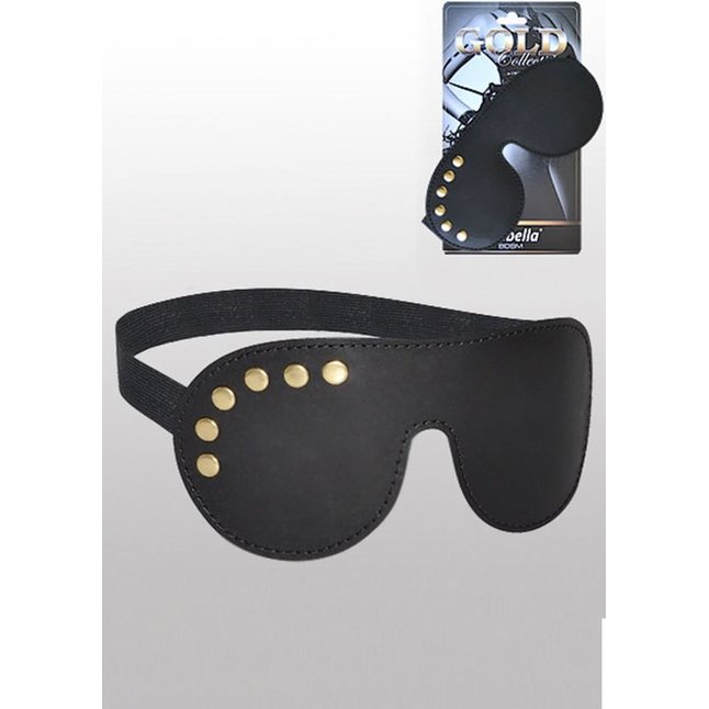 Кожаная маска Sitabella Gold Collection - BDSM accessories