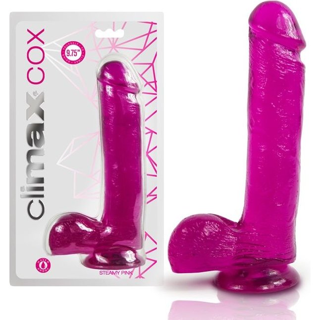 Розовый фаллоимитатор Climax Cox 9.5 Colossal Cock Steamy Pink - 24,75 см - Climax. Фотография 4.