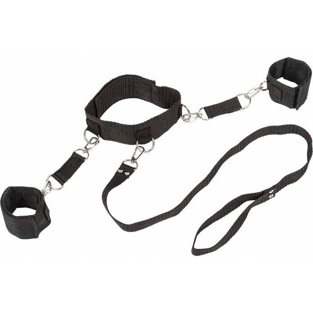 Ошейник с наручниками Bondage Collection Collar and Wristbands One Size - Bondage Collection. Фотография 2.