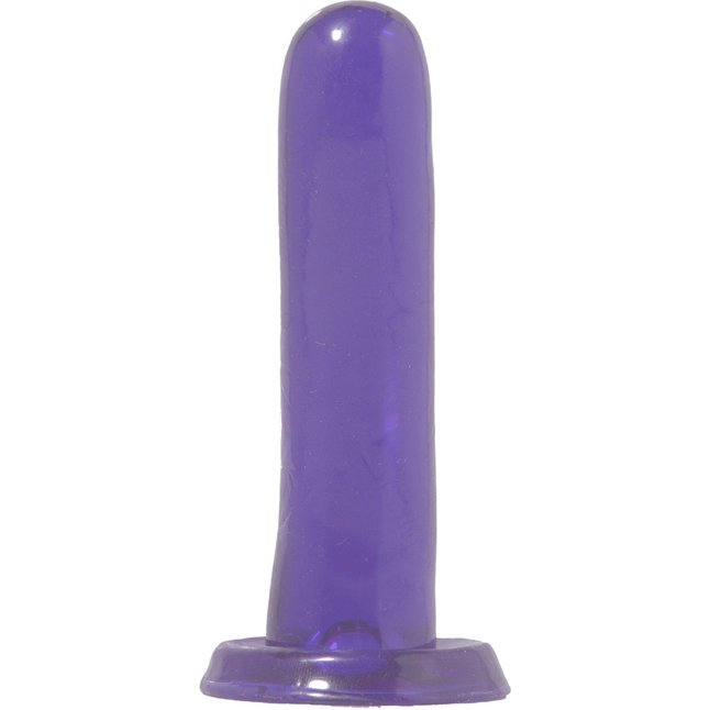 Фиолетовый анальный фаллоимитатор Smoothy - 13,3 см - Basix Rubber Works
