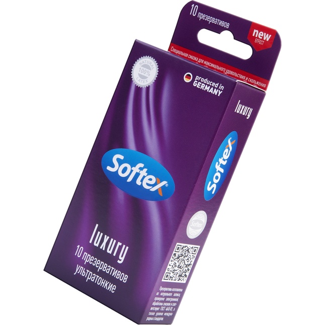 Ультратонкие презервативы Softex Luxury - 10 шт. Фотография 2.