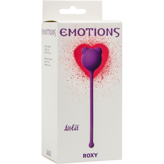 Фиолетовый вагинальный шарик Emotions Roxy - Emotions. Фотография 3.