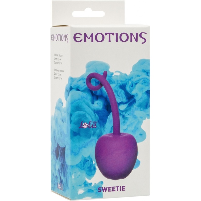 Фиолетовый стимулятор-вишенка со смещенным центром тяжести Emotions Sweetie - Emotions. Фотография 3.