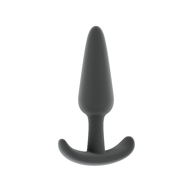 Серый анальный стимулятор Butt Plug No.29 - 12,5 см - Sono