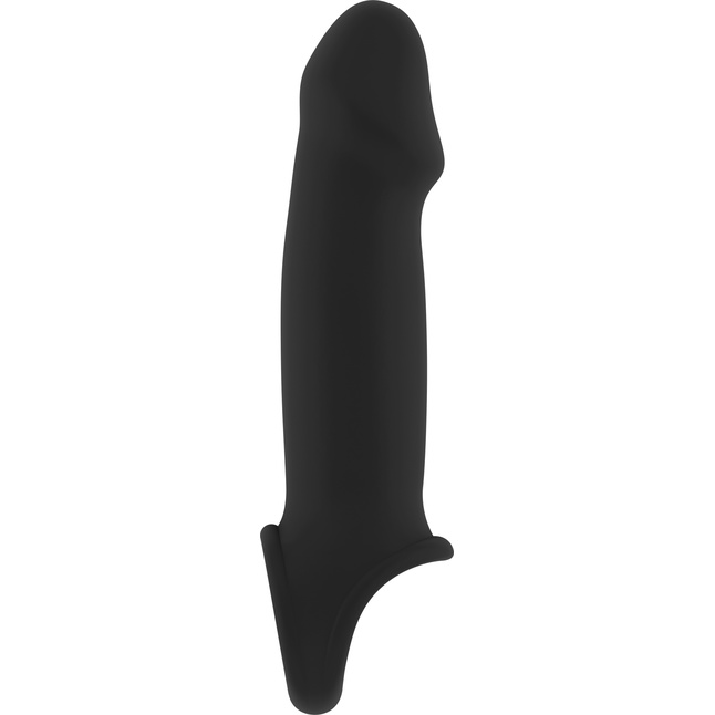 Чёрная насадка с подхватом Stretchy Penis Extension No.33 - Sono. Фотография 2.